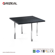Orizeal Black Square Chrome Coffee Table (OZ-OTB005)